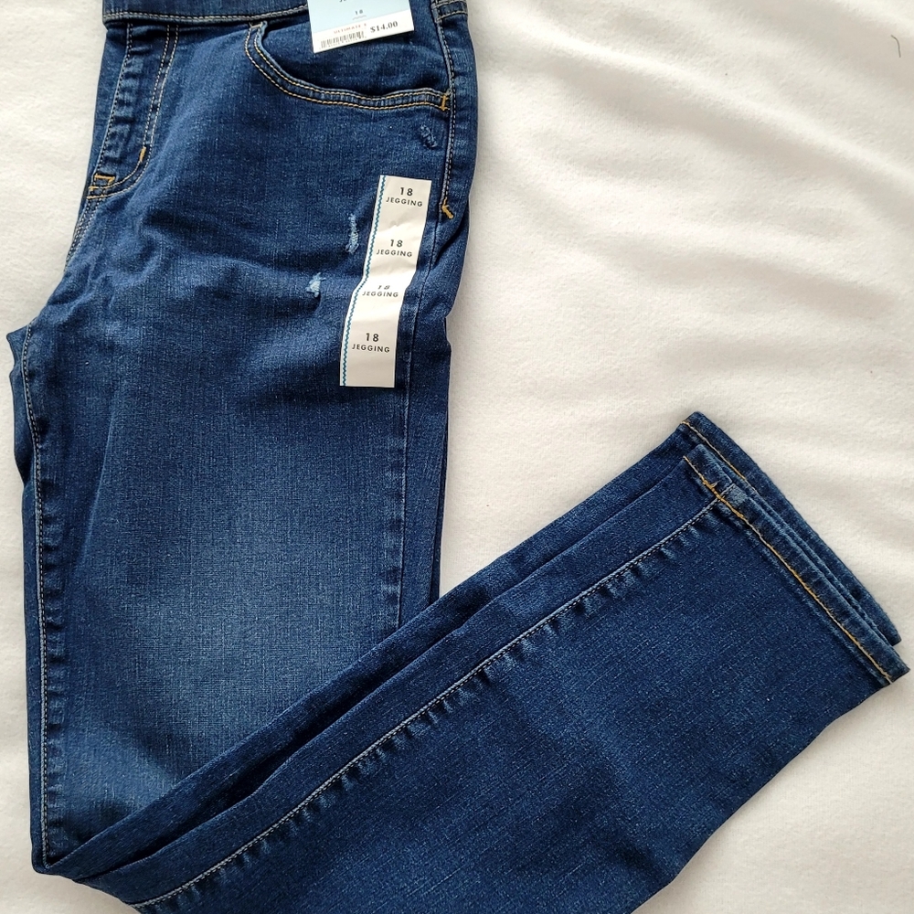 NWT Girls Cat and Jack Jeggings Sz 18 Plus